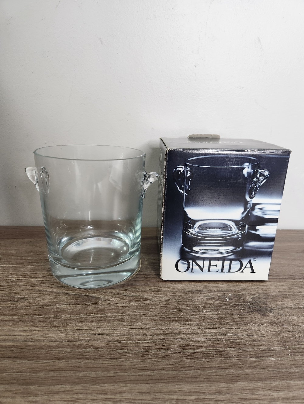 Oneida Classic Simplicity Crystal Glass 6"  Ice Bucket Bar Barware
